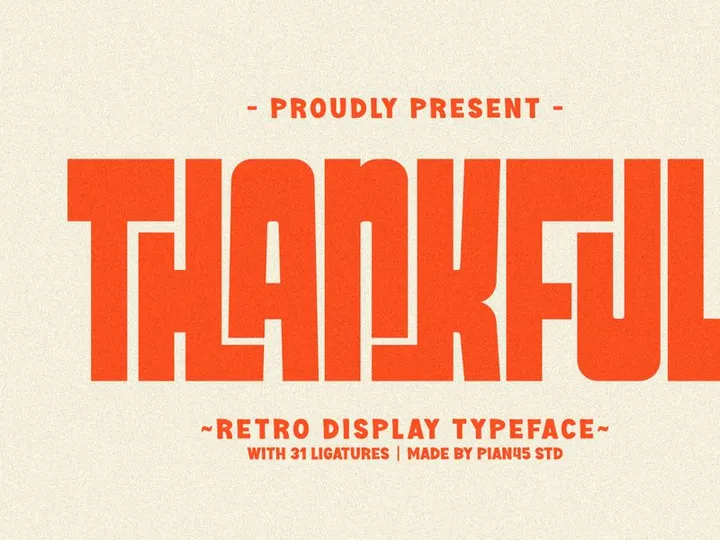 Thankful - Retro Display