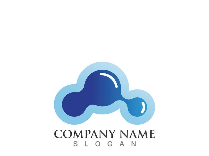Cloud server data save upload logo