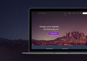 Pex - A free website home page Photoshop PSD