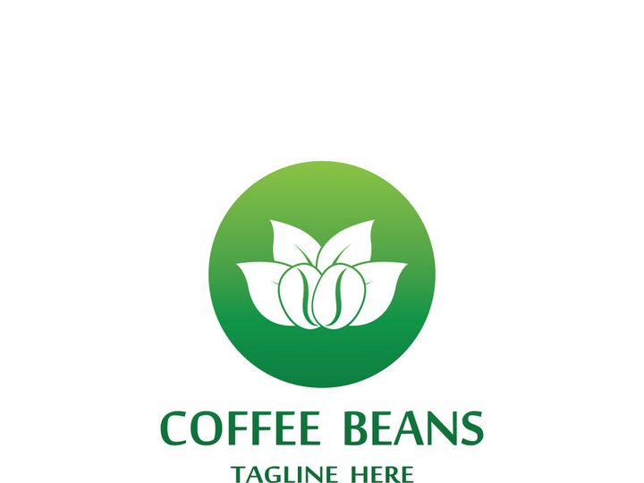 Premium coffee bean logo design.