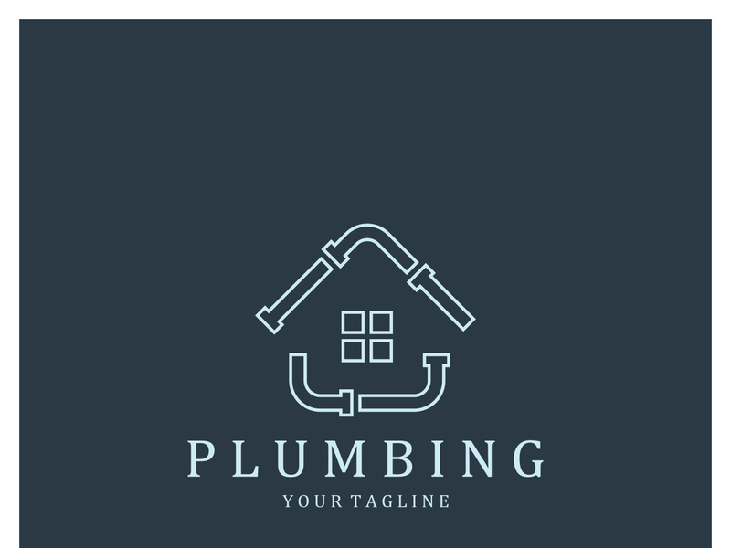 Plumbing logo vector design template. water pipe logo design.Leaking water logotype,Design Concept, Creative Symbol, Icon
