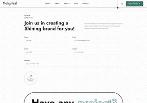 Fdigitaal - Digital Marketing Agency Figma Template