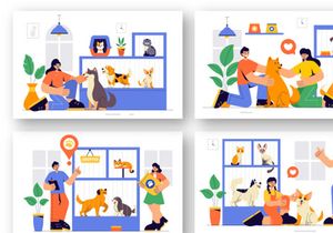 8  Pet Adoption Center Illustration