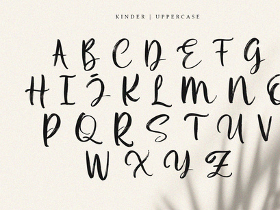 Kinder - Brush Script Font