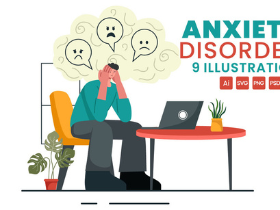 9 Anxiety Disorder Illustration