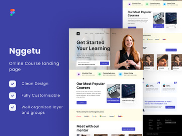 Online Course Landing Page - Nggetu preview picture