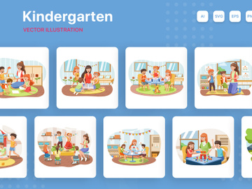 M157_Kindergarten Illustrations preview picture