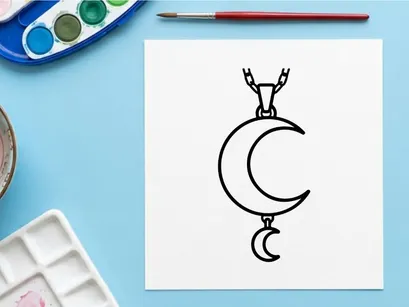 Pendiente de collar minimalista con gato plateado sobre fondo blanco. Accesorio de joyería felina elegante para Halloween o uso diario.