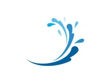 Water wave vector icon illustration design