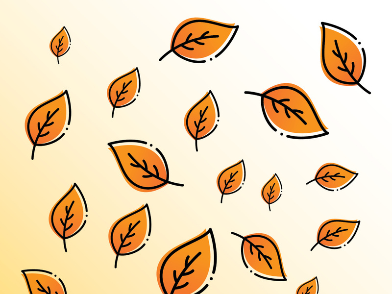 autumn background logo template illustration