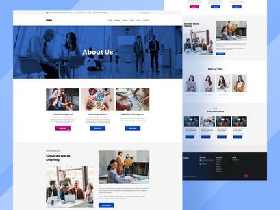 Tech Company Website UI Kit