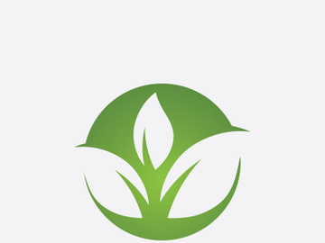Green leaf ecological element vector icon logo preview picture