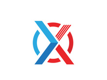 X Letter Logo Template vector icon