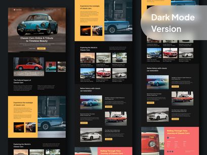 Coche Clasico - Classic Car Landing Page