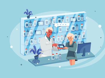 Pharmacy Drug Illustration preview picture