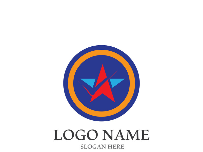 Star icon template vector illustration design