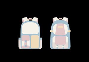 School Backpack Vector