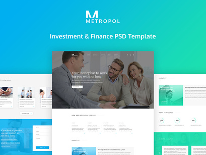 Metropol - Investment & Finance PSD Template