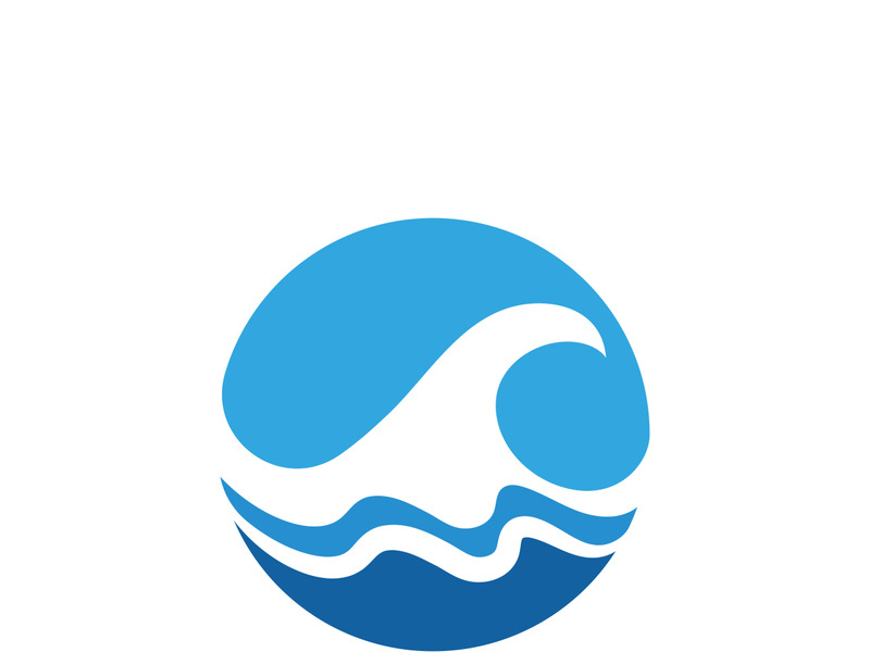 Water wave icon