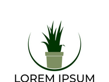 Green leaf logo design vector illustration