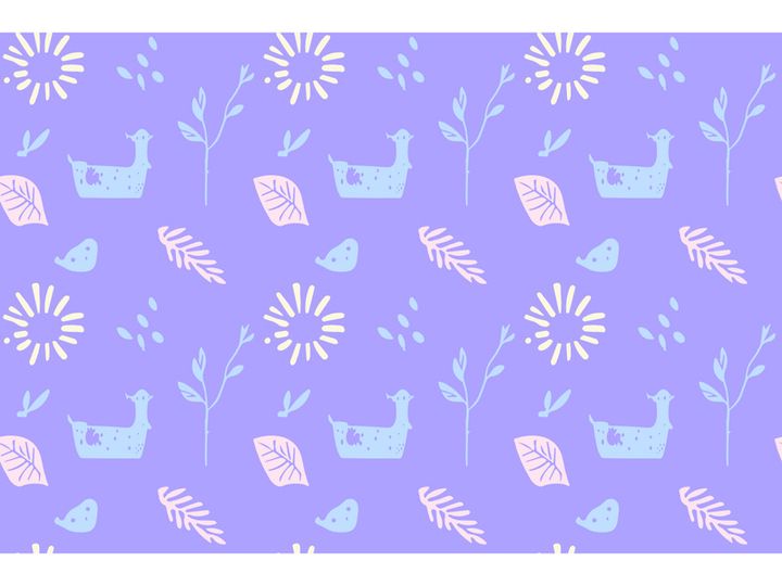 10 Modern Summer Scandinavian Doodle Patterns