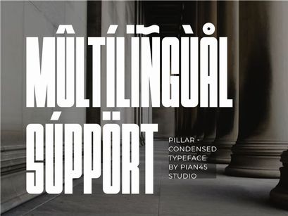 Pillar - Condensed Sans Serif Font