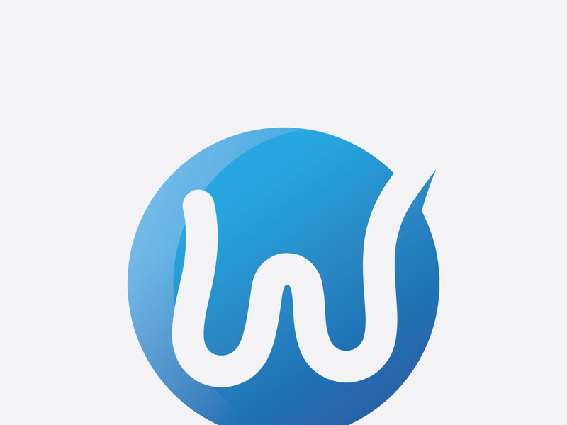 W Letter Logo Template design