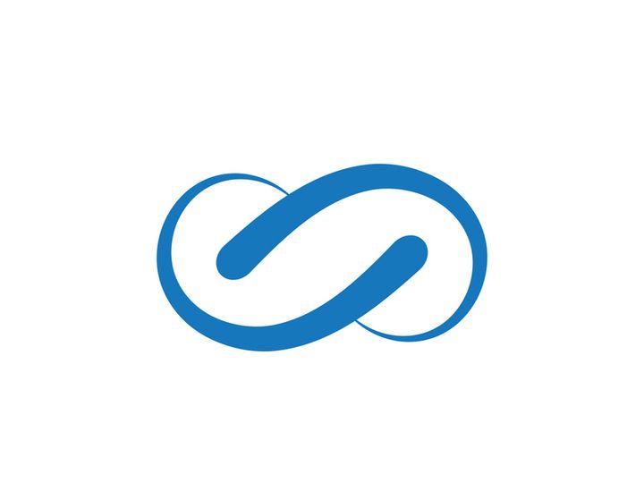 Infinity icon illustration design template