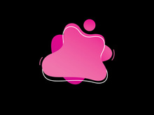 modern fluid liquid flat design