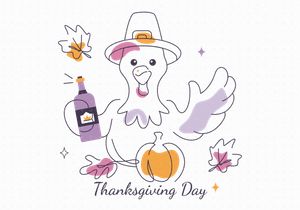 6 Thanksgiving Day Vector Illustration