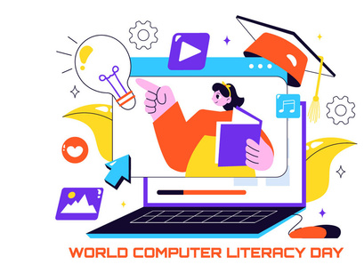 10 World Computer Literacy Day Illustration