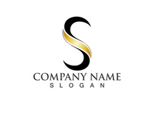 Business corporate letter S logo design vector.