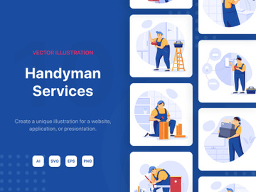 M146_Handyman Service Illustrations preview picture
