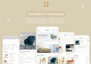 Furniture E-commerce Mobile App UI Design