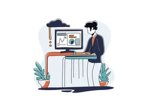 Academic Business 10 Flat Illustration