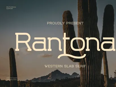 Rantona | Western Slab Serif