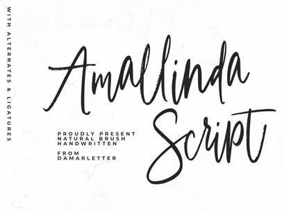 Amallinda Script Handwriting