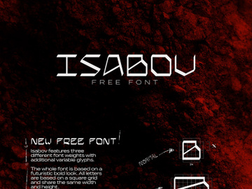 ISABOV - Free Font preview picture