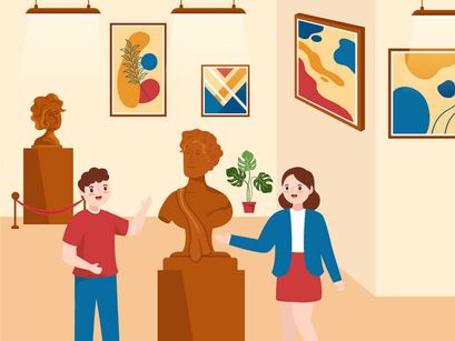 10 Contemporary Art Abstract Sculptures Illustration