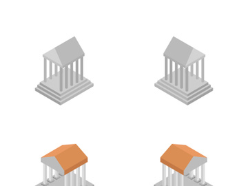 isometric greek temple preview picture