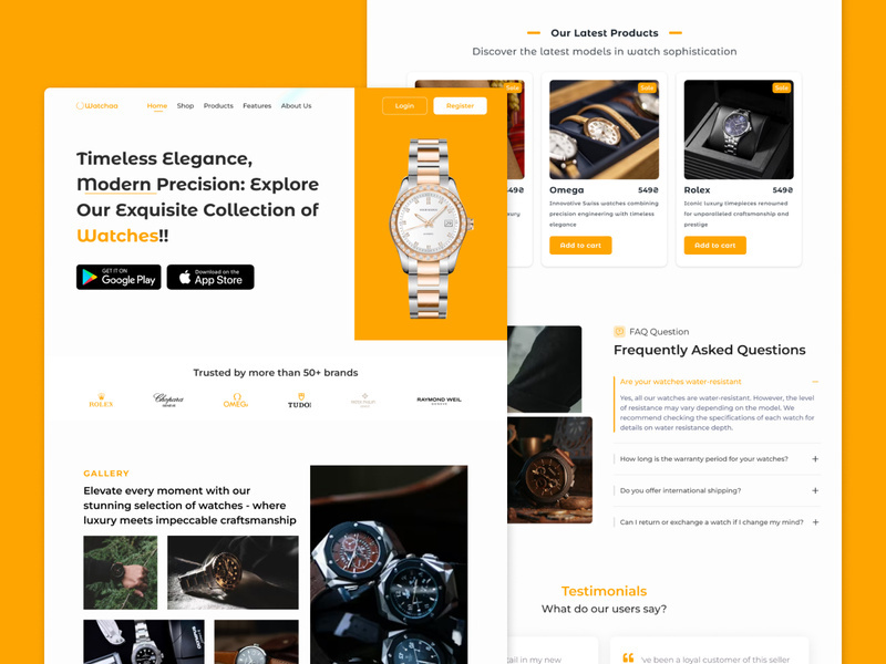 Watches Web Design