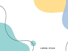 Hand drawn minimalist fluid shapes background