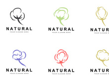 Cotton Logo Desain Vector