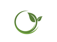 Eco green icon illustration design template