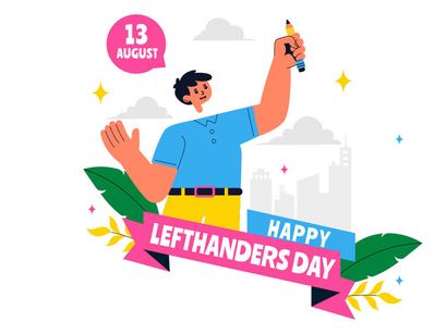 10 Happy Left Handers Day Illustration