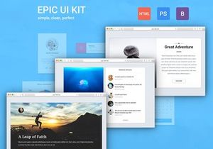 Epic UI Kit + Bootstrap Theme