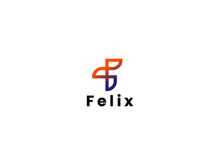 Lettermark Logo - Letter F Logo - Gradient Logo - Business Logo Design