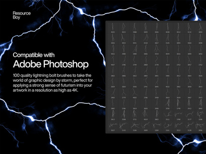 100 Free Lightning Bolt Photoshop Brushes