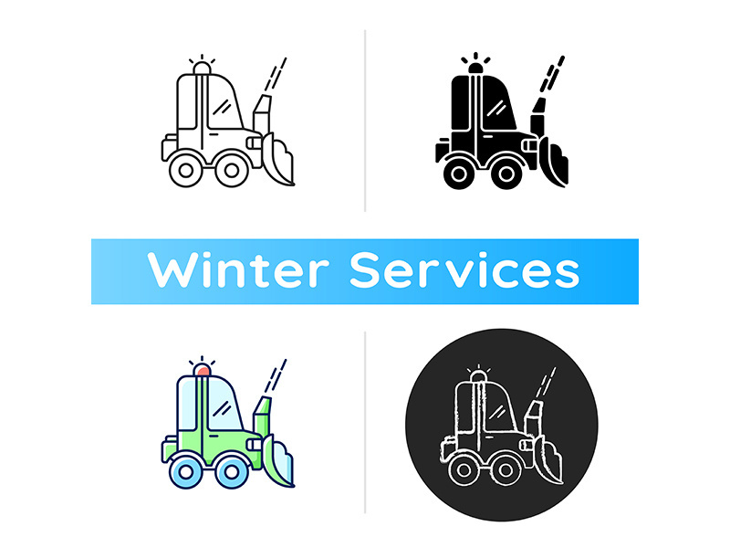 Snow blowing icon