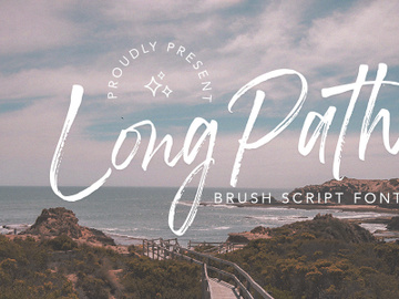 Long Path - Brush Script Font preview picture
